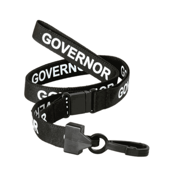 Black Pre-Printed Governor Lanyards