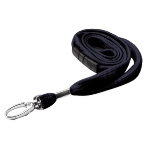Blank Black Lanyards With Metal Clip