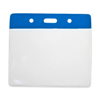 Blue PVC ID Badge Holders