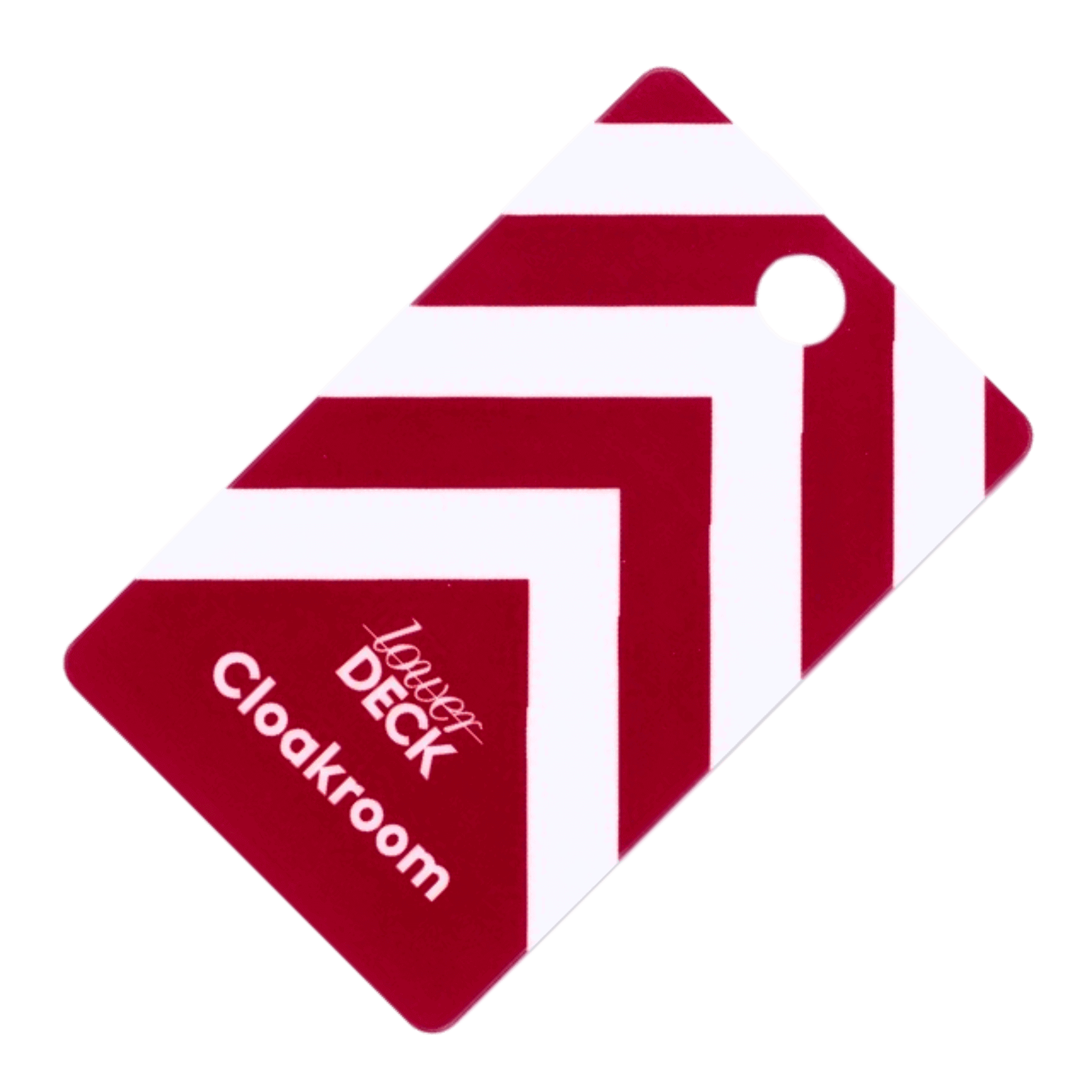 Branded Cloakroom Tags, Custom Printed, Pairs