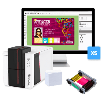 Evolis Primacy 2 ID Card Printer GO Pack Bundle