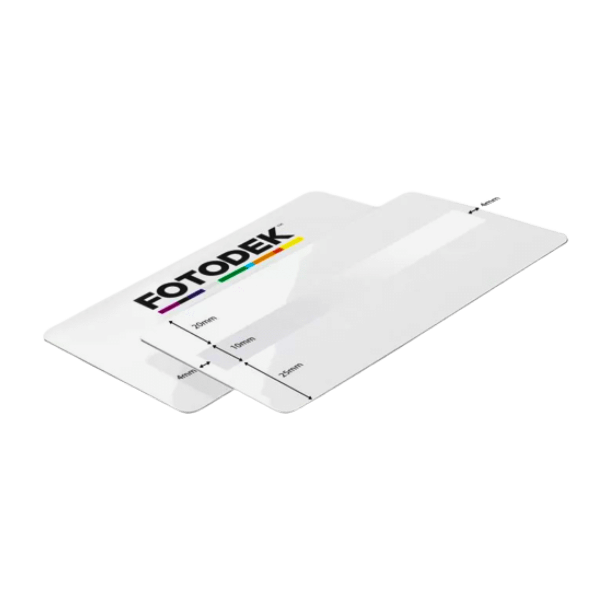 Fotodek® Blank Plastic Cards, Sig Panel, 100 Pack