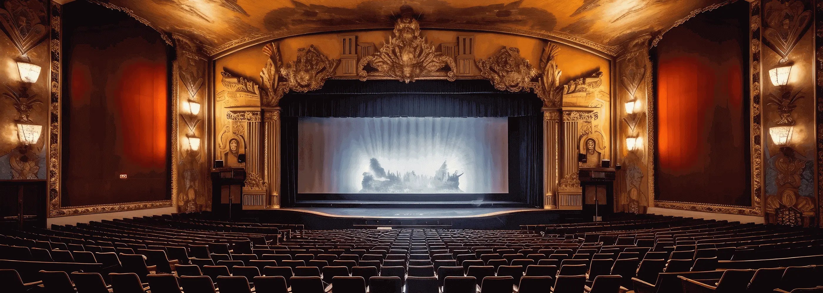 Empty theatre for the Hynt card fulfilment service