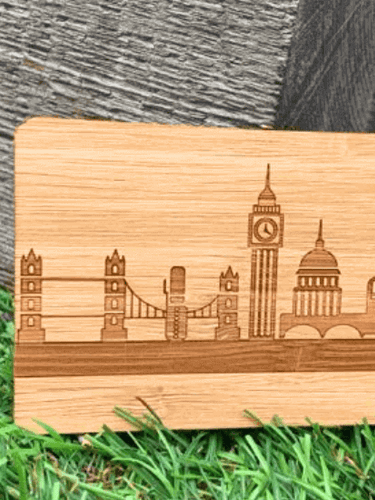 London skyline Bamboo Card