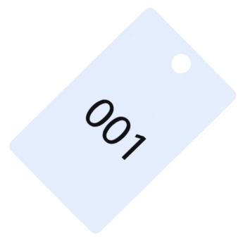 Pre-Printed Plastic Number Tags