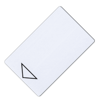 Pre-Printed White Hotel Key Cards Arrow Design
