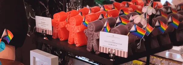 Custom Printed Cards used as price points for soap company