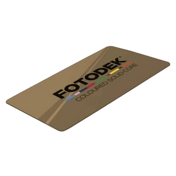 Blank Fotodek Metallic Dark Gold Coloured Card For ID Card Printers