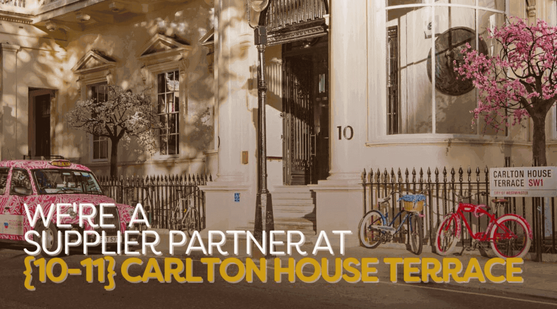 We're a supplier partner at {10-11} Carlton Terrace