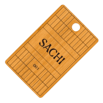 Custom Print Bamboo Cloakroom Tags Sachi