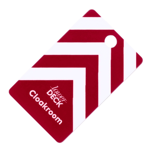 Branded Cloakroom Tags, Custom Printed, Pairs