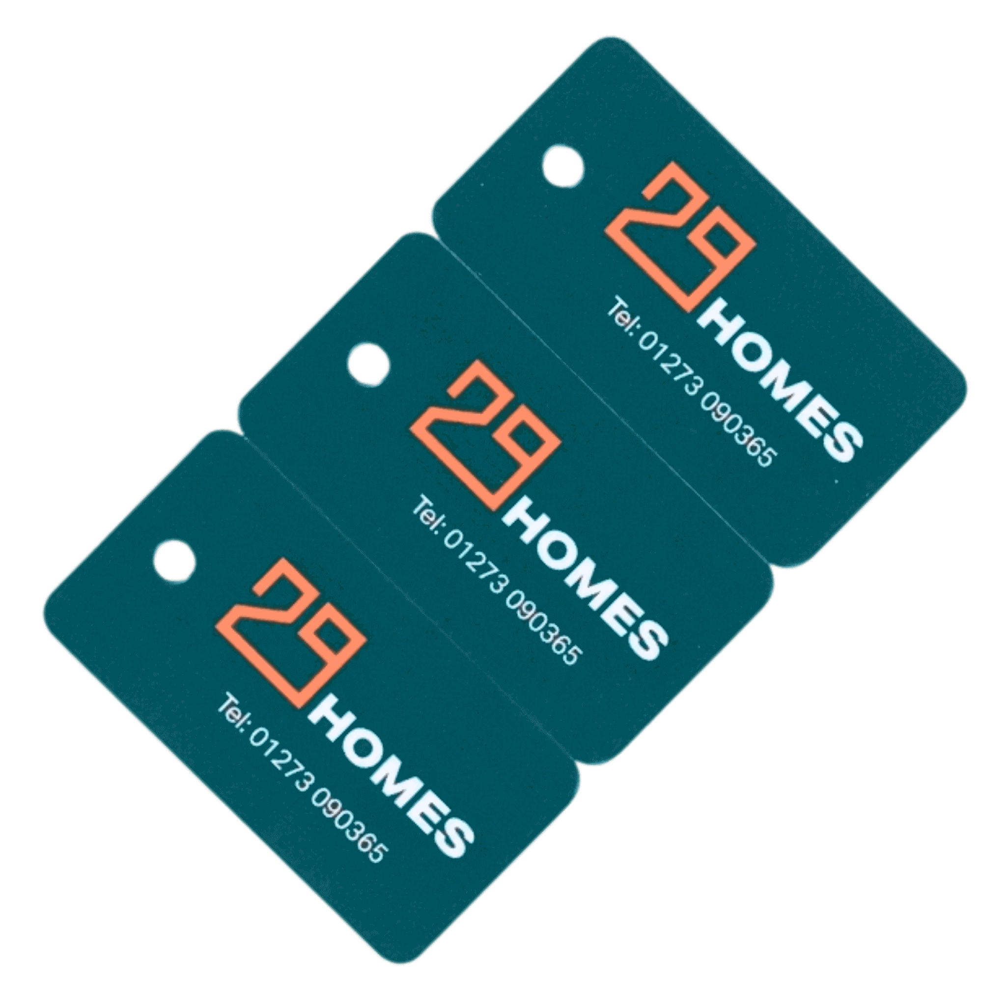 Custom Print Key Tags for 29 Homes