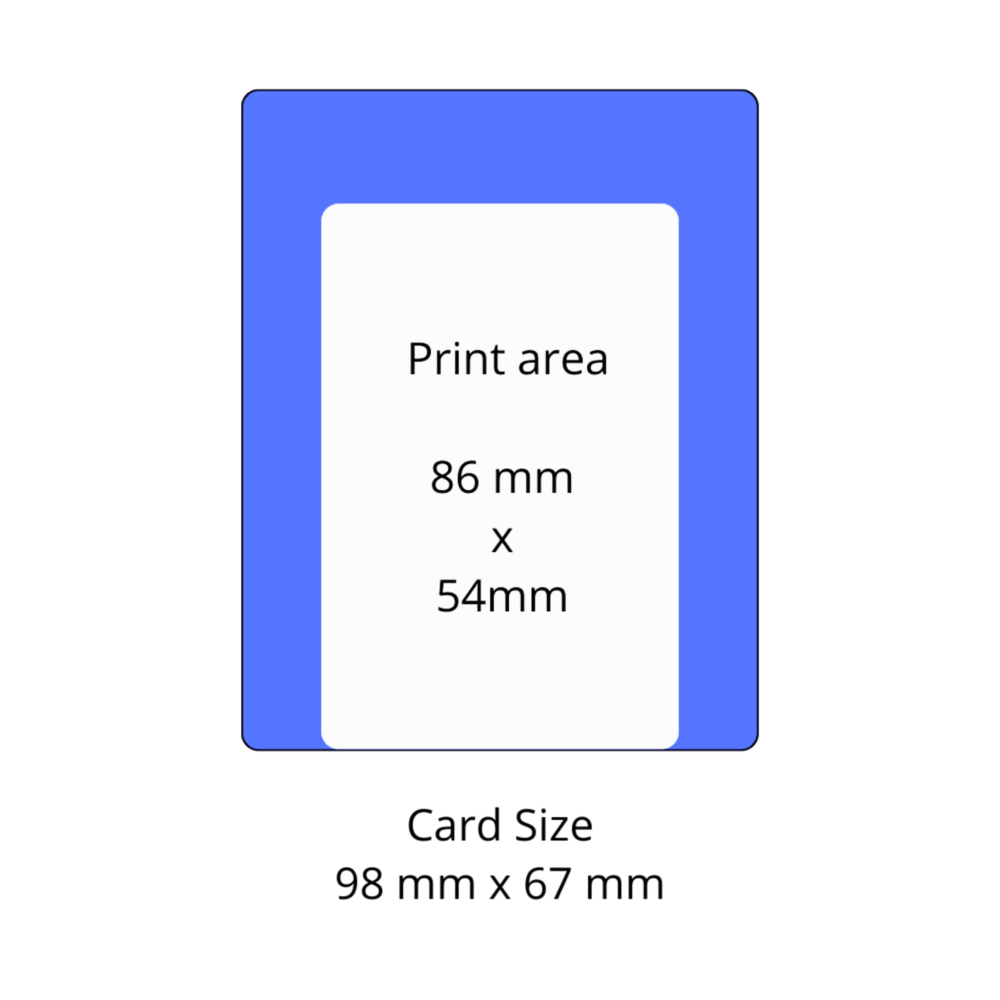 ECP-CR100 Event Card Sizes