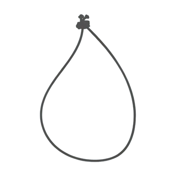 Black Elastic Loop Straps for Cloakroom Tags & Luggage Tags