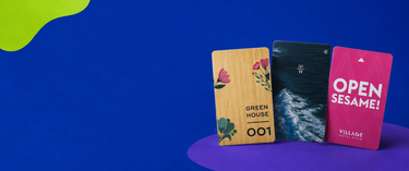 Custom printed wood recycled PVC  RFID hotel key cards