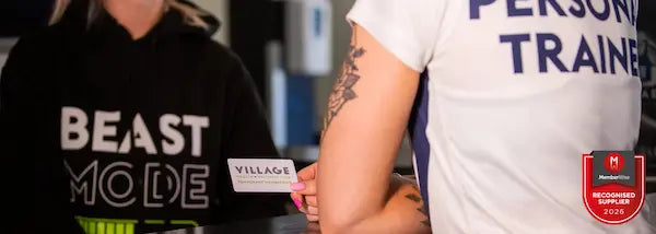 Custom Printed Membership Card being used in a hotel gym