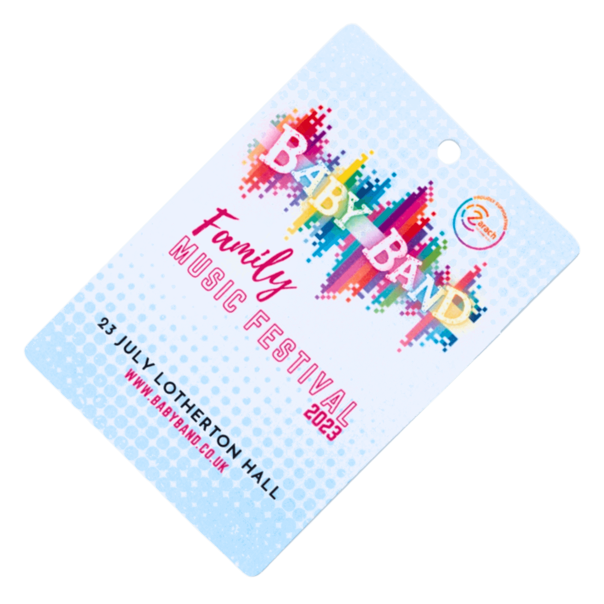 Paperboard Event Badges, Custom Printed