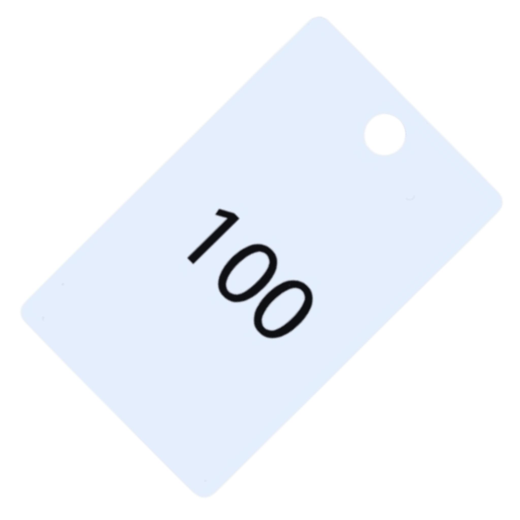 Plastic Number Tags, Pre-Printed, 100 Pairs – The Card Network