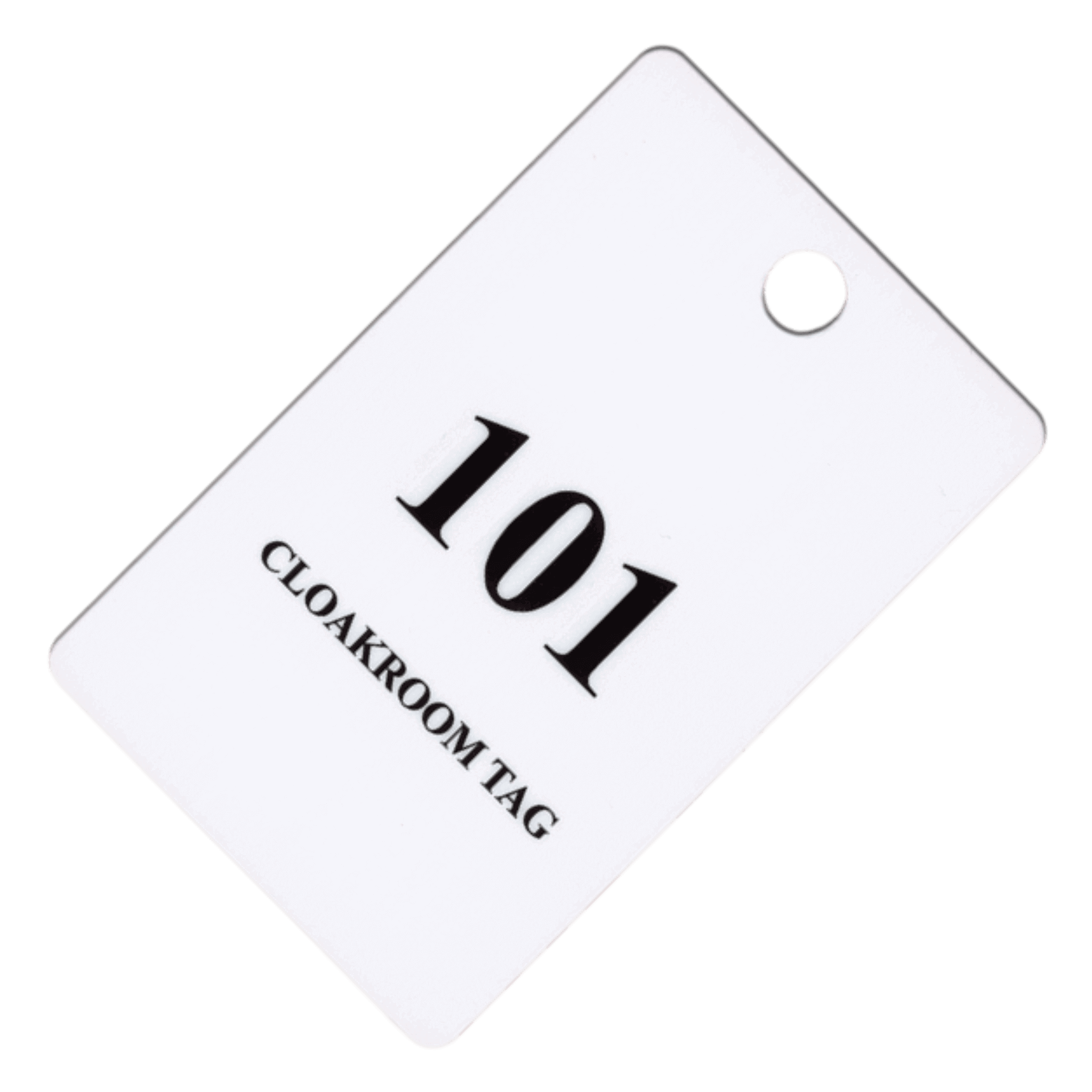 Cloakroom Tags, Pre-Printed, 100 Pairs