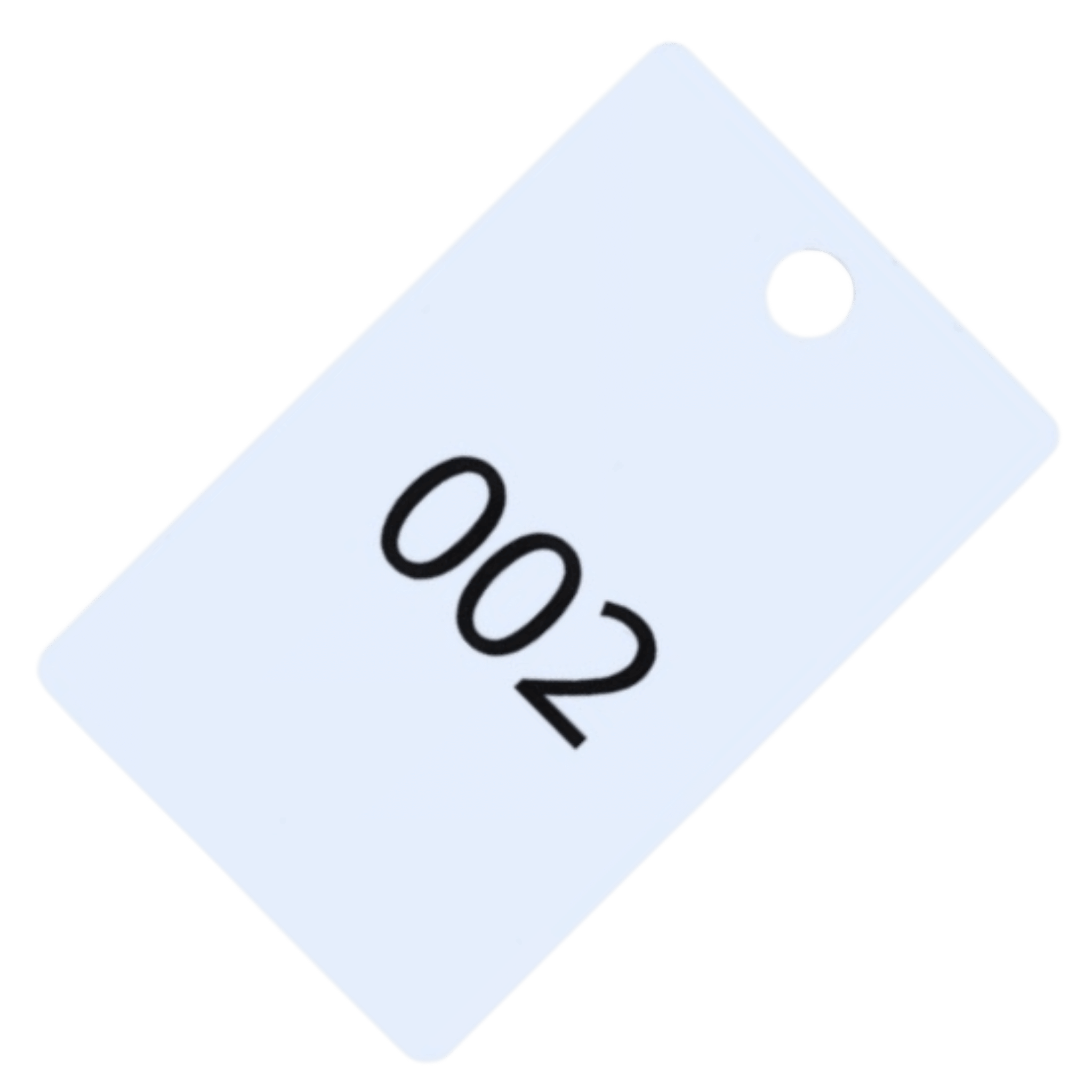 Plastic Number Tags, Pre-Printed, 100 Pairs – The Card Network