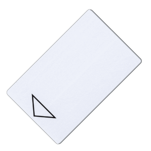 Pre-Printed White Hotel Key Cards Arrow Design