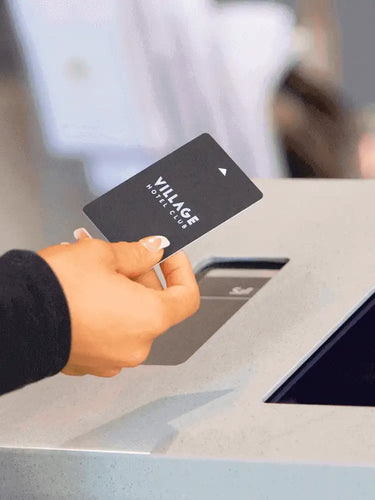 Black Village Hotel custom printed Key card