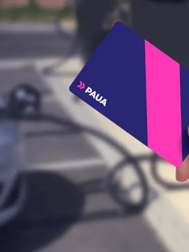 Paua purple and pink custom printed rfid smart card for ev charging