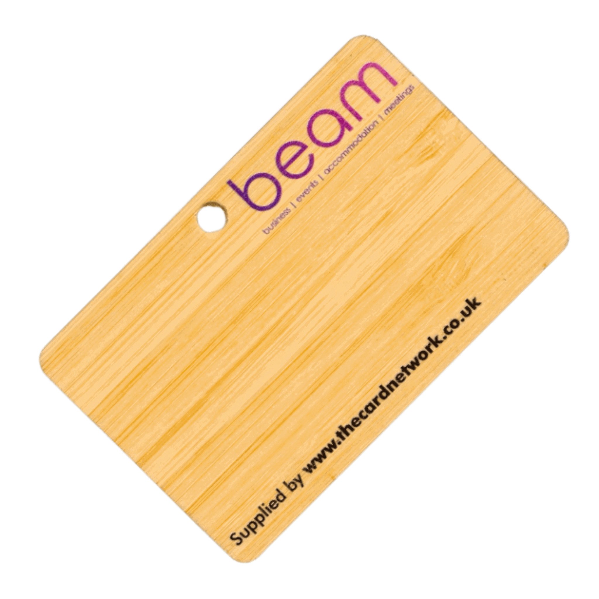 Custom Printed Beam UK Bamboo Wooden Event Pass